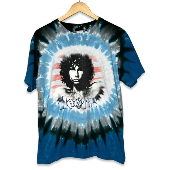 Liquid Blue Other - Vintage 2004 Doors Jim Morrison Liquid Blue Tie Dye T-shirt Mens Size M